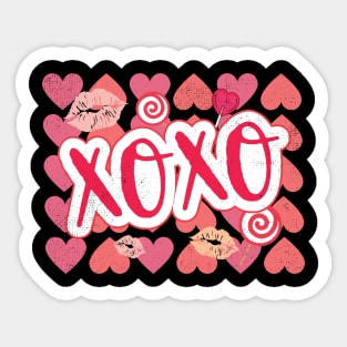 Vintage Valentine's Day XoXo Heart Gift Sticker